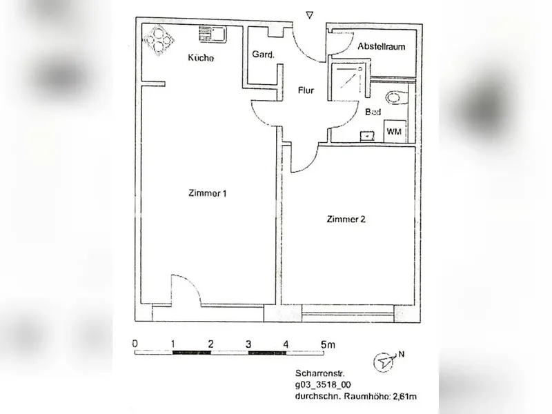 Tauschwohnung: Biete 2 Zi Wohn. suche 4 Zi Wohn. in Berlin Mitte, Kreuzb. — photo 1